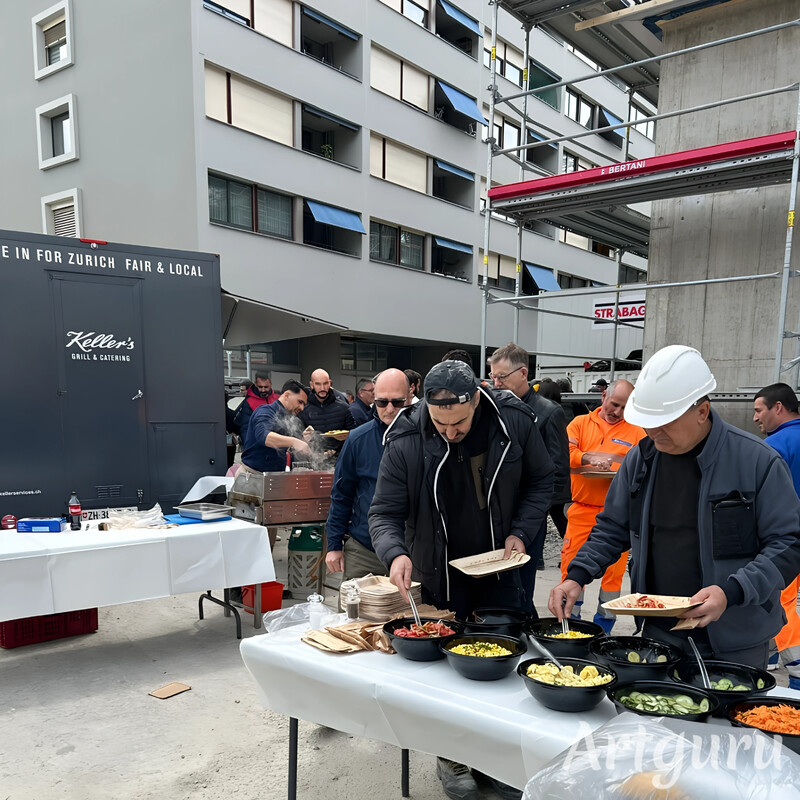 Handwerker-Zmittag am Kesslerplatz in Schlieren